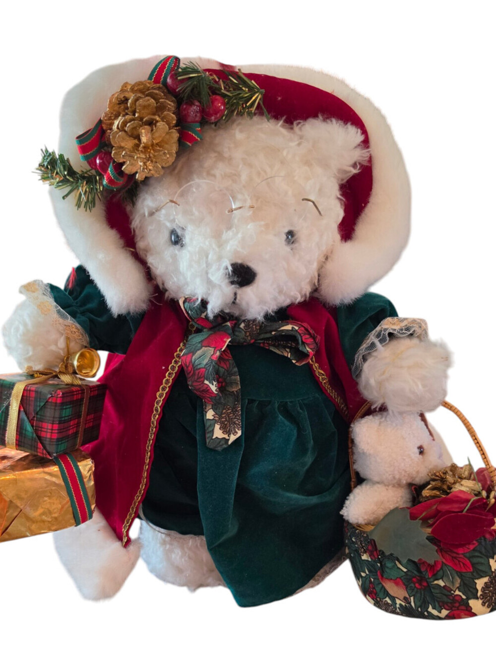 Brinton Christmas Collectible Natty Bear Brinns Teddy Bear Plush